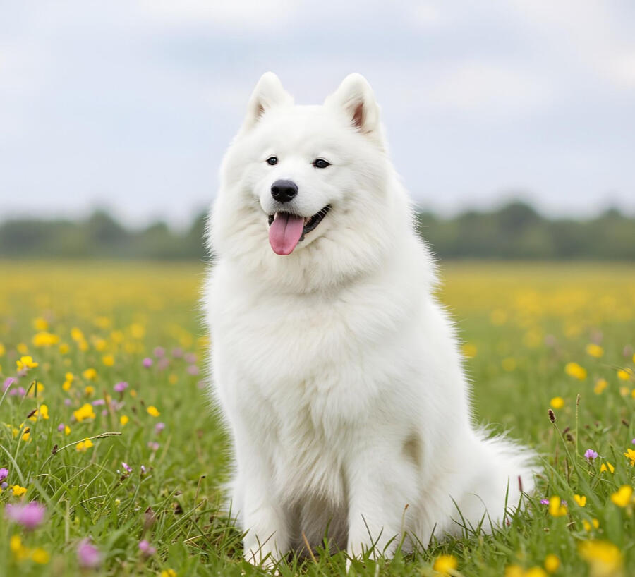 Healthy dog outdoors — guide on how to get seed ticks off a dog safely