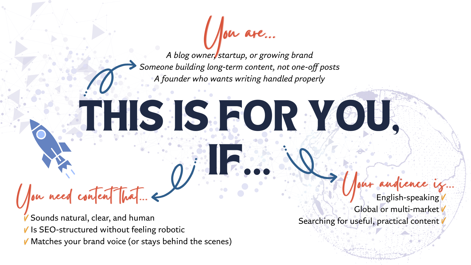 This is for you, if..